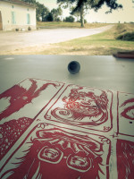 Linogravure live aux Randovales de Belberaud