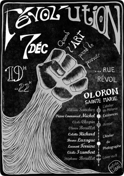 Révol'ution / vernissages en commun à Oloron Sainte Marie