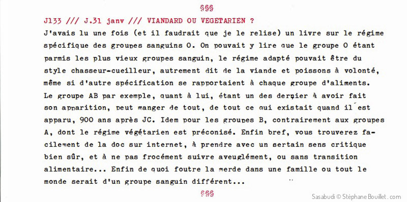 J133 /// VIANDARD OU VEGETARIEN ?