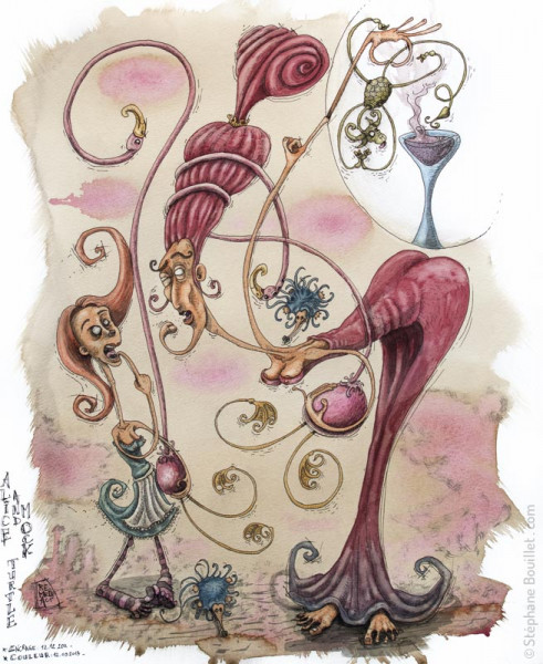 Alice and queen of heart