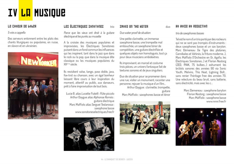 Le banquet de Bober - dossier
