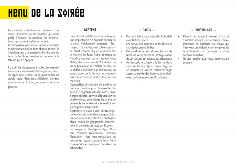 Le banquet de Bober - dossier