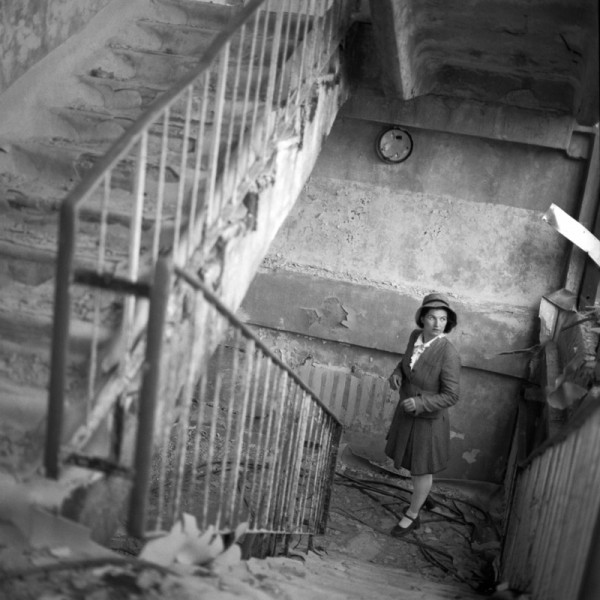 Prypiat: Marie Poppet dans les escaliers