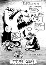 Eau delà / Myster quiz - BD animale sur le réchauffement climatique et plus globalement l'écologie