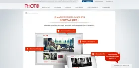 Webdesign: Blanc, rouge et gris: photo.fr