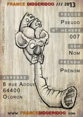 France Didgeridoo: carte de membre