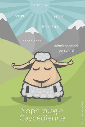 Flyer pour une Sophrologue professionnelle. Le logo a également été pensé pour de la psychologie.