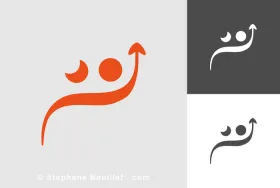 Logo de visage malheureux et heureux | Sophrologie Psychologie