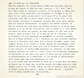 Sasabudi /// Notes /// J069 /// CHIFFRE(S)