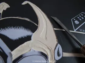 gravure sur bois: couteau