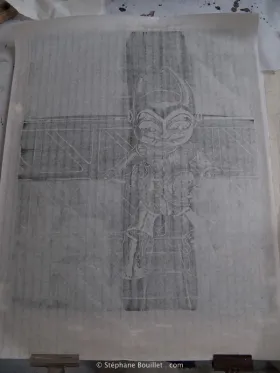 gravure sur bois: impression au baren