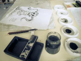 Peinture japonaise: encre de chine