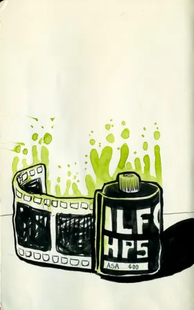 Radioactive Ilford HP5