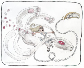 Alice et le lapin blanc