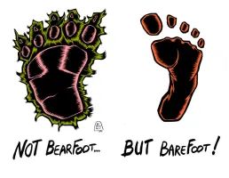 J256 /// BEAR FOOT ? OR BAREFOOT ?