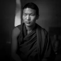 Réfugié tibétain aveugle