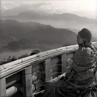 Bouddha à la pagode de Pokhara | Népal